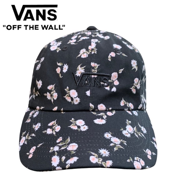 Vans Accessories - Vans Black Court Side Printed Hat in Sundaze Floral Print